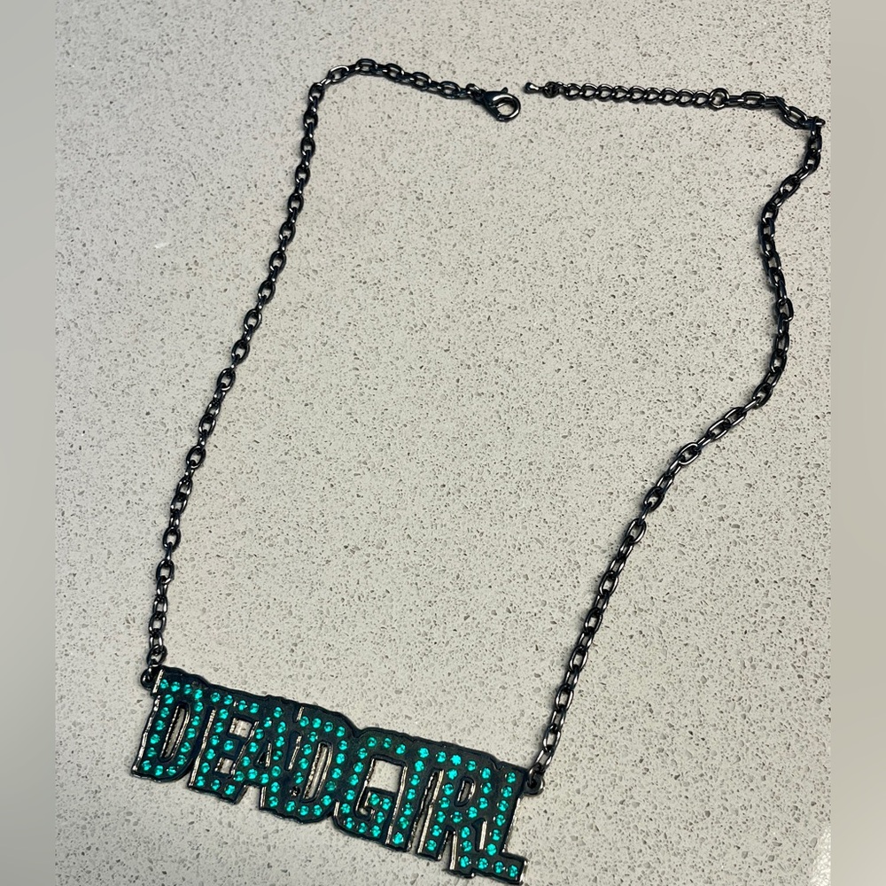 Kreepsville 666 Rhinestone Lettered Necklace